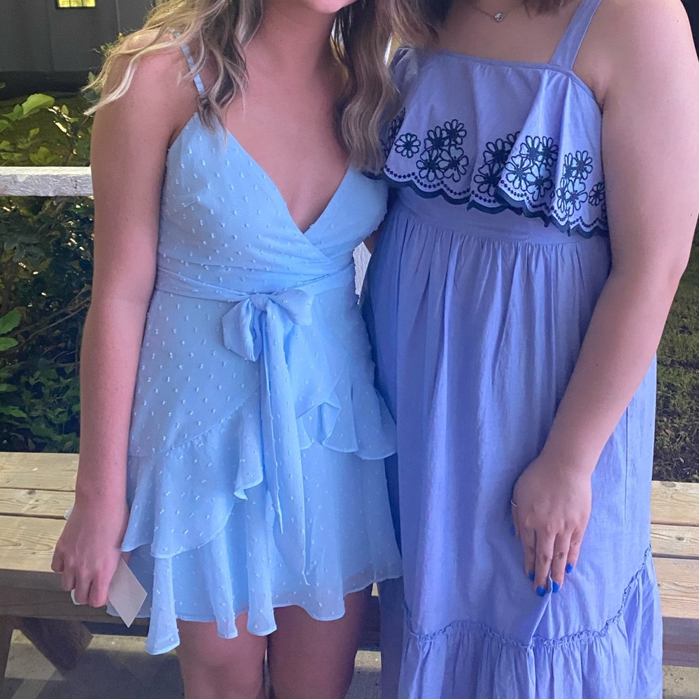 Selfie Leslie light blue cocktail dress